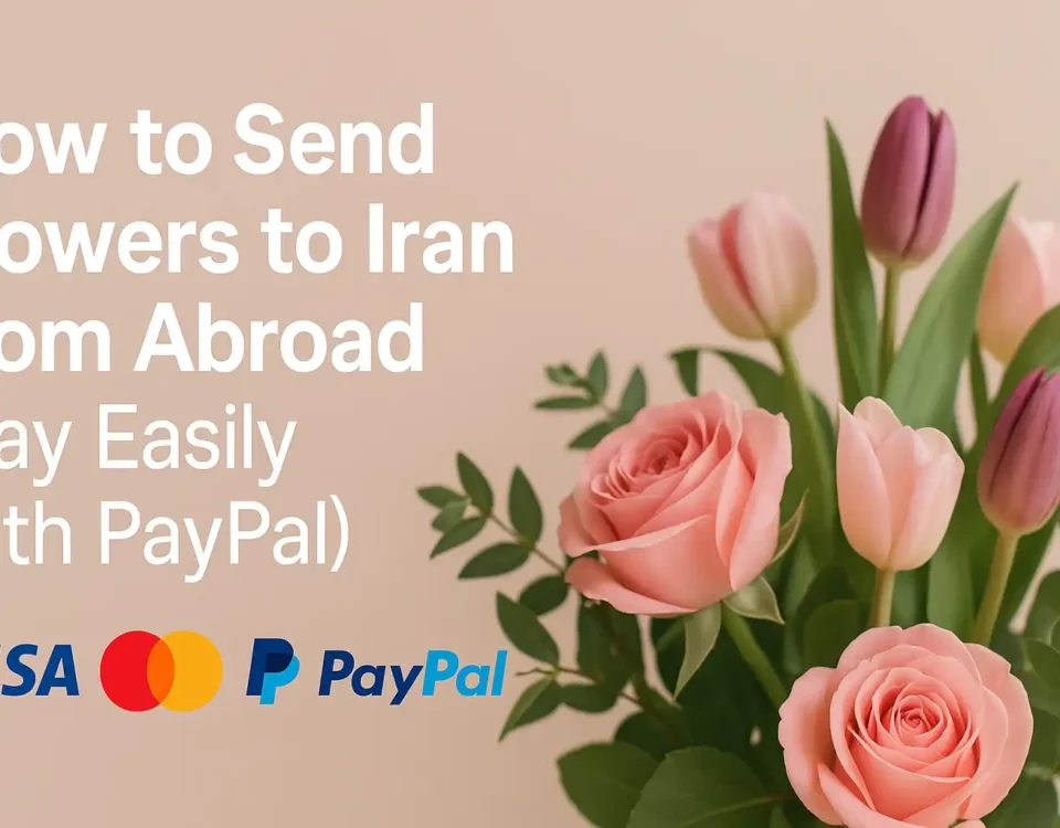 Sending flowers to Iran with PayPal – international flower delivery by Lotus724