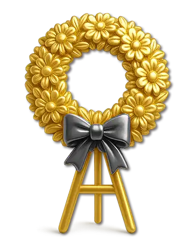 Funeral flower sprays and sympathy arrangements delivery to Iran - LOTUS724