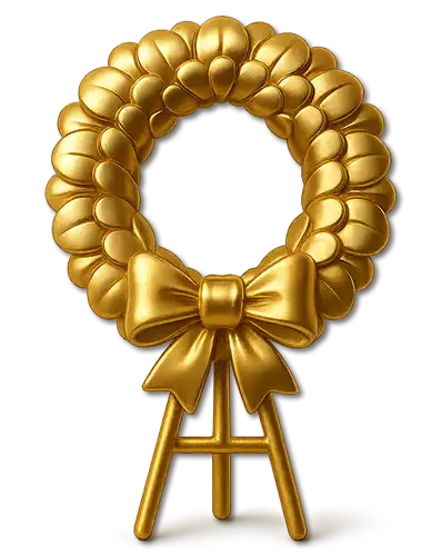 Large standing flower arrangement