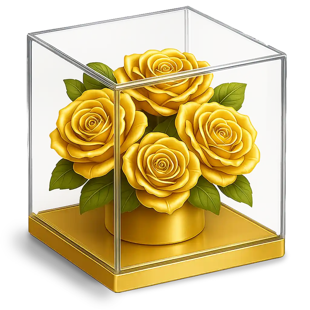 Elegant transparent box flower arrangements delivered to Iran